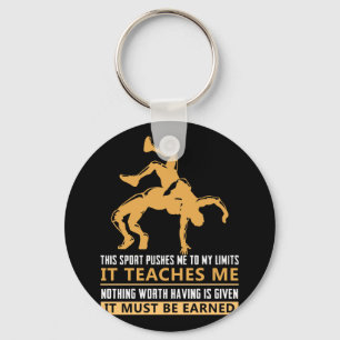 IT MUST BE EARNED Wrestling Keychain