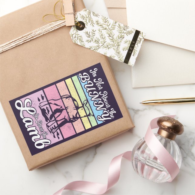 It Not About  The Bunny Its About The Lamb Pastel Sticker (Gifting)