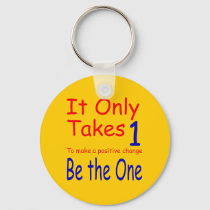 It Only Takes One New Gold Keychain