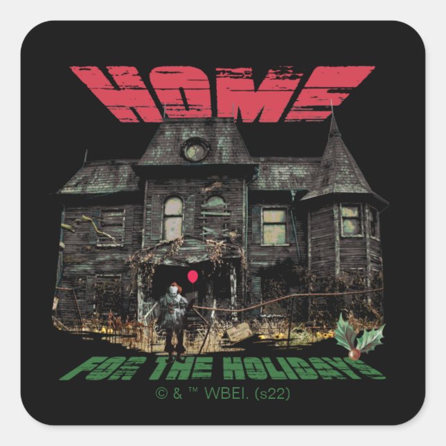 IT | Pennywise - Home for the Holidays Square Sticker (Front)