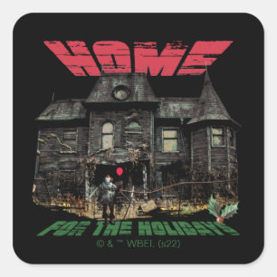IT   Pennywise - Home for the Holidays Square Sticker