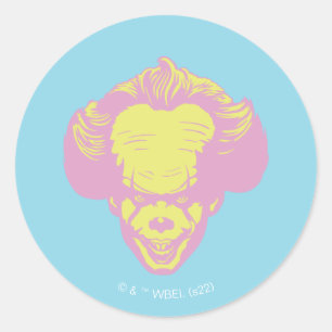 IT   Pennywise Pastel Head Pattern Classic Round Sticker