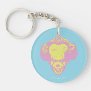 IT   Pennywise Pastel Head Pattern Keychain