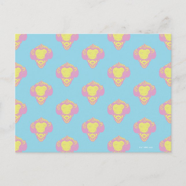 IT | Pennywise Pastel Head Pattern Postcard (Front)