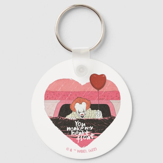 IT | Pennywise - You Make My Heart Float Keychain (Front)