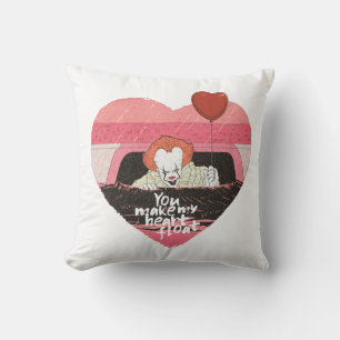 IT Pennywise - You Make My Heart Float Throw Pillow
