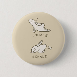 IT PLATES INHALES AND EXHALE BUNNY 2 INCH ROUND BUTTON