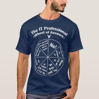 IT Professional Wheel Of Answers Coding Software T-Shirt
