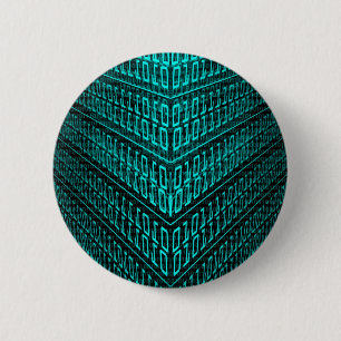 IT programmer high tech computer binary code 2 Inch Round Button