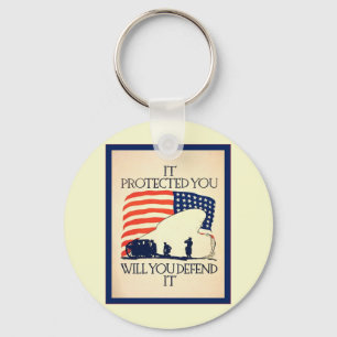 It Protected You ~ Vintage World War 1 Keychain