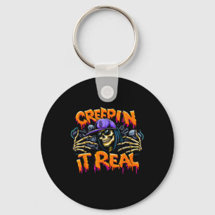 It Real Halloween Hip Hop Skeleton Drug Graffiti S Keychain