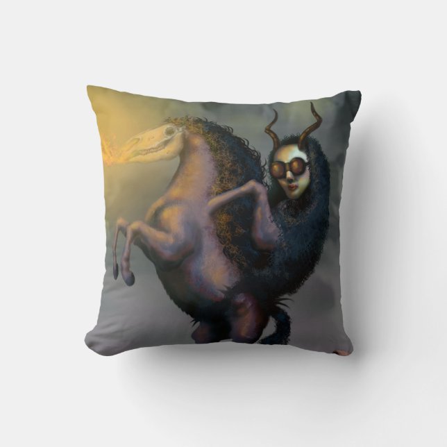 It Rears Throw Pillow (Front)