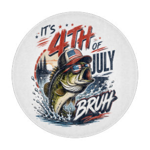 It’s 4th of July Bass Brute Fishing Cutting Board