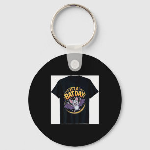 It’s A Bat Day Funny Cute Nocturnal Animal Humor G Keychain