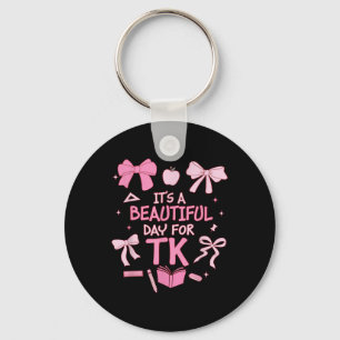 It’s A Beautiful Day For Tk Teacher Coquette Bow F Keychain