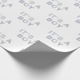 It’s a Boy Blue Baby Wrapping Paper