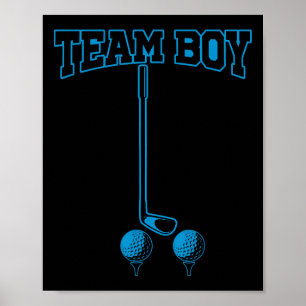It’s A Boy Gender Reveal Party Golf Daddy Funny Hu Poster
