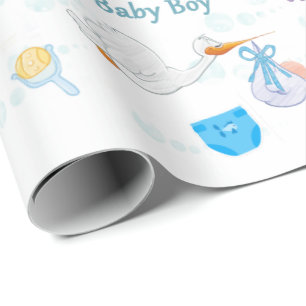 It’s a Boy – Personalized Baby Shower Wrapping Paper