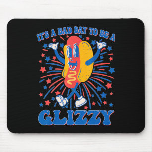 It’s A D Day To Be A Glizzy 4th Of July Hotdog Fun Mouse Pad