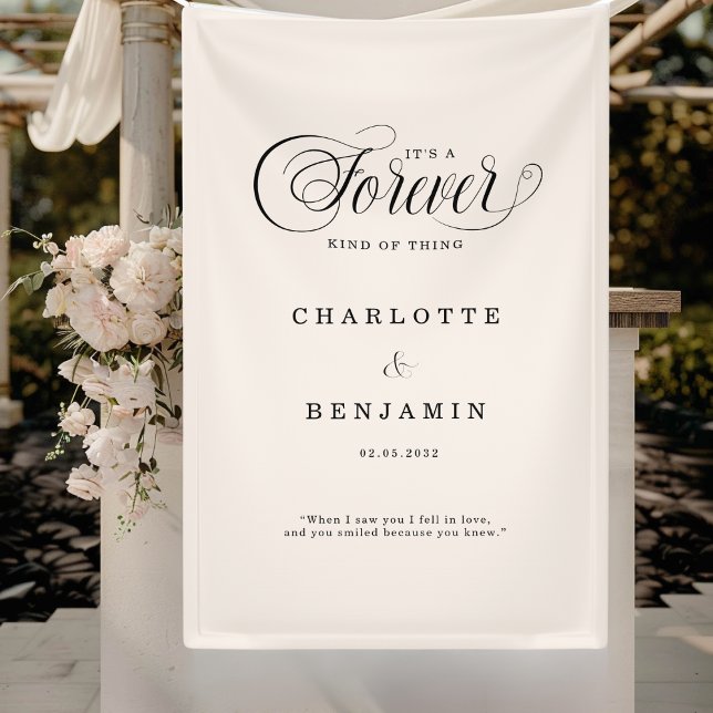 It’s a Forever Kind of Thing - Wedding Welcome Banner (It’s a Forever Kind of Thing - Wedding Welcome Banner)