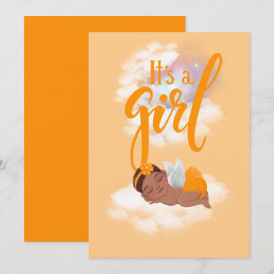 It’s a girl baby Announcement Card