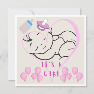 It’s a Girl” design to celebrate the arrival 