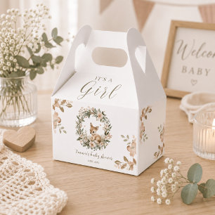 It’s a Girl Floral Deer Baby Shower Favours Favor Box