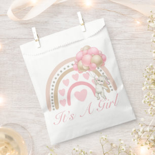 It’s a Girl Rainbow Pink Baby Shower Favour Bag