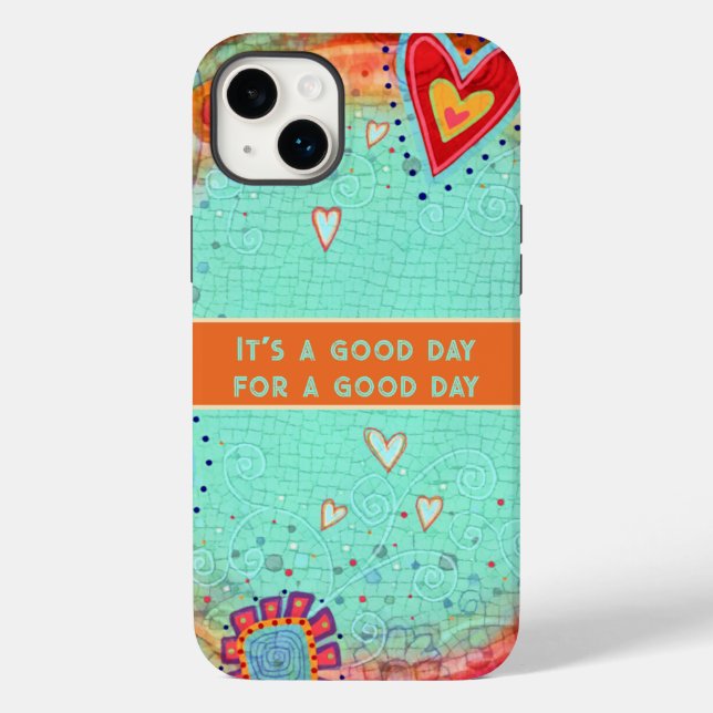 It’s a Good Day Floral Inspirivity Trendy Case-Mate iPhone Case (Back)