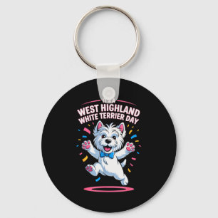 It’s A West Highland White Terrier Day Pet Dog Hum Keychain
