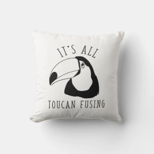 It’s All Toucan Fusing Throw Pillow