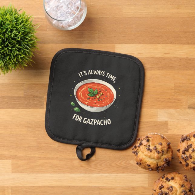 It’s Always Time for Gazpacho Tomato Soup  Pot Holder (Top Down)