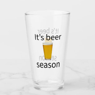 It’s Beer Season Funny Beer Lover pint Glass