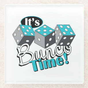 It s Bunco Time! Glass Coaster