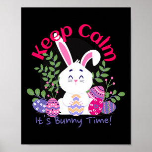 It’s Bunny Time Funny Easter Sunday Egg Hunting Gi Poster