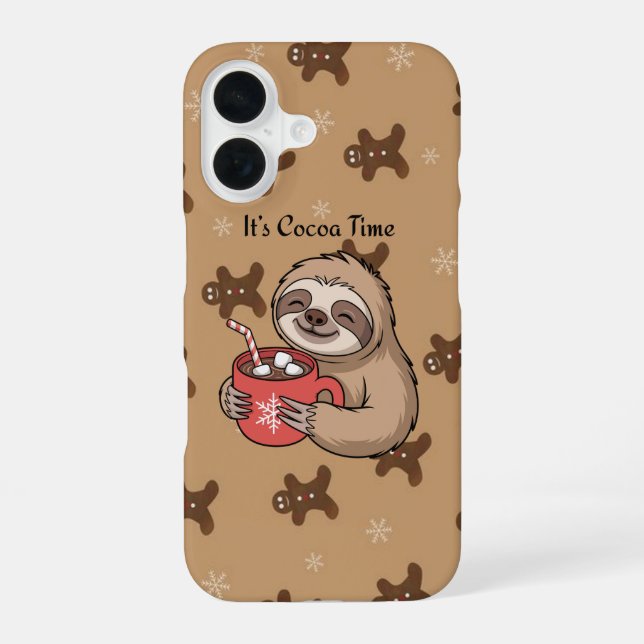 It’s Cocoa Time | Cute Cozy Phone Case (Back)