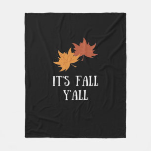 It’s Fall Y’all Aesthetic Graphic Fleece Blanket