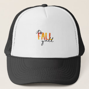 It’s Fall Y’all Aesthetic Simple Trucker Hat