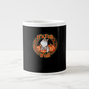 It’s Fall Y’all And Pumpkins Large Coffee Mug