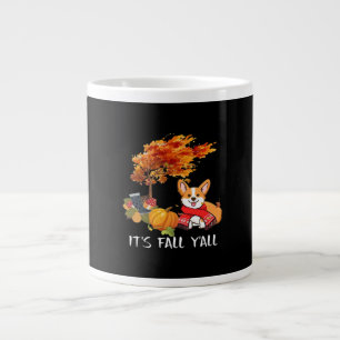 It’s Fall Y’all Autumn Cool Graphic Large Coffee Mug