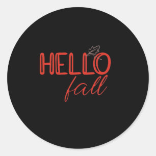 It’s Fall Y’all Autumn Leave Design Cute Pumpkin F Classic Round Sticker