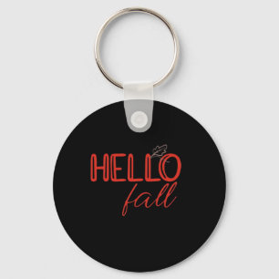 It’s Fall Y’all Autumn Leaves Cute Pumpkin Funny Keychain