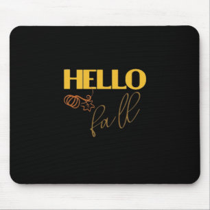 It’s Fall Y’all Autumn Leaves Cute Pumpkin Vintage Mouse Pad
