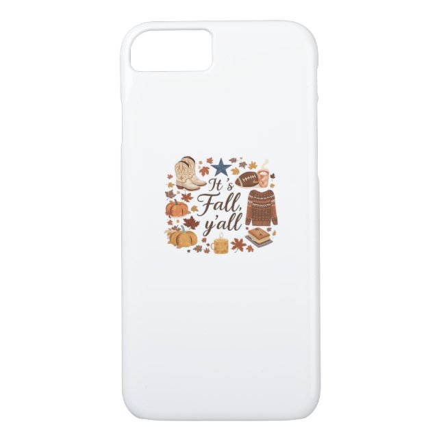 It’s Fall Y’all Basic Design Case-Mate iPhone Case (Back)