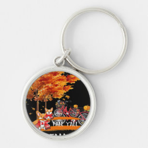 It’s Fall Y’all Cardigan Dog Autumn Funny Graphic Keychain