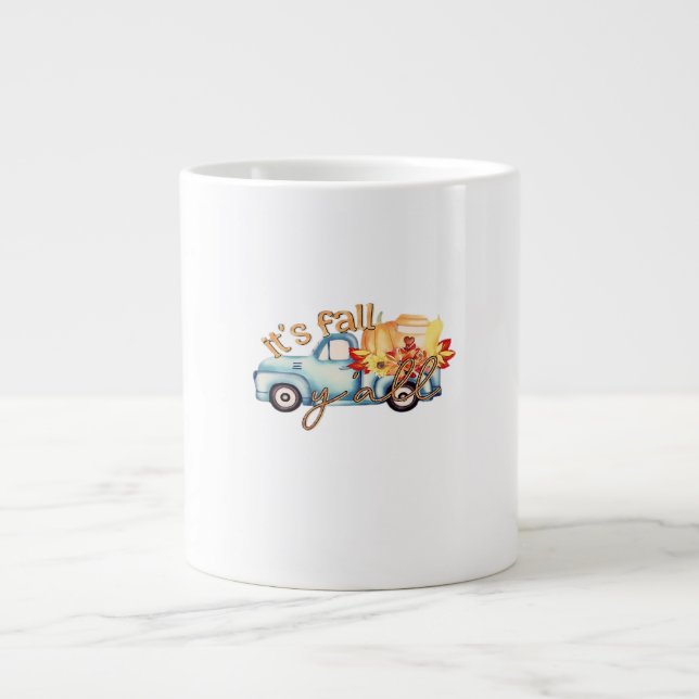 It’s Fall Y’all Casual Funny Large Coffee Mug (Front)