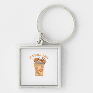It’s Fall Y’all Cool Retro Keychain