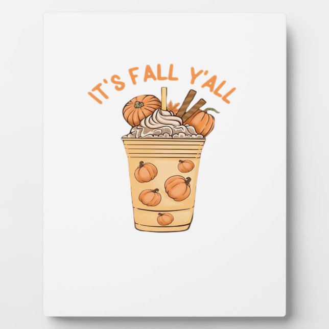 It’s Fall Y’all Cool Retro Plaque (Front)