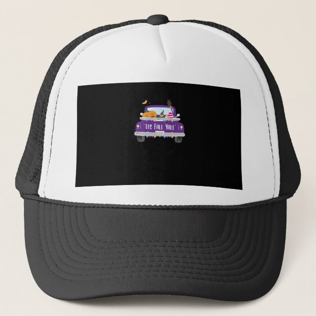 It’s Fall Y’all Cool Unique Trucker Hat (Front)