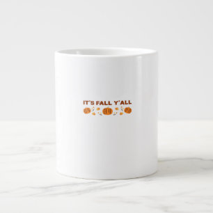 It’s Fall Y’all Creative Art Large Coffee Mug